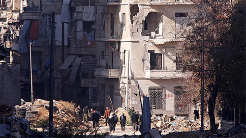 Rescate de civiles en ciudad siria de Alepo